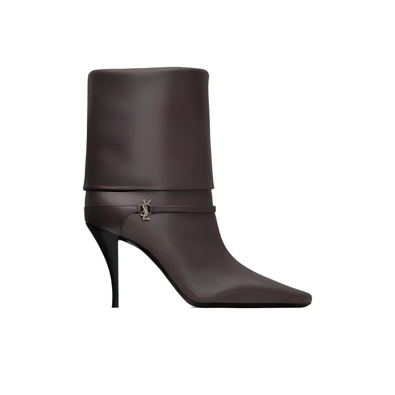 SAINT LAURENT Niki Logo Detailed Ankle Boots Women's-1