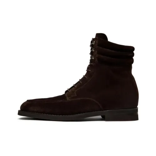 BALLY Lace up Suede Boots
