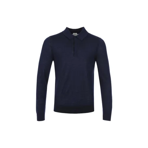 Paul Smith Long Sleeve Knitted Polo Shirt