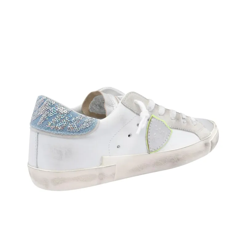 PHILIPPE MODEL Prs Low-Top Skateboard Shoes Women's White-2