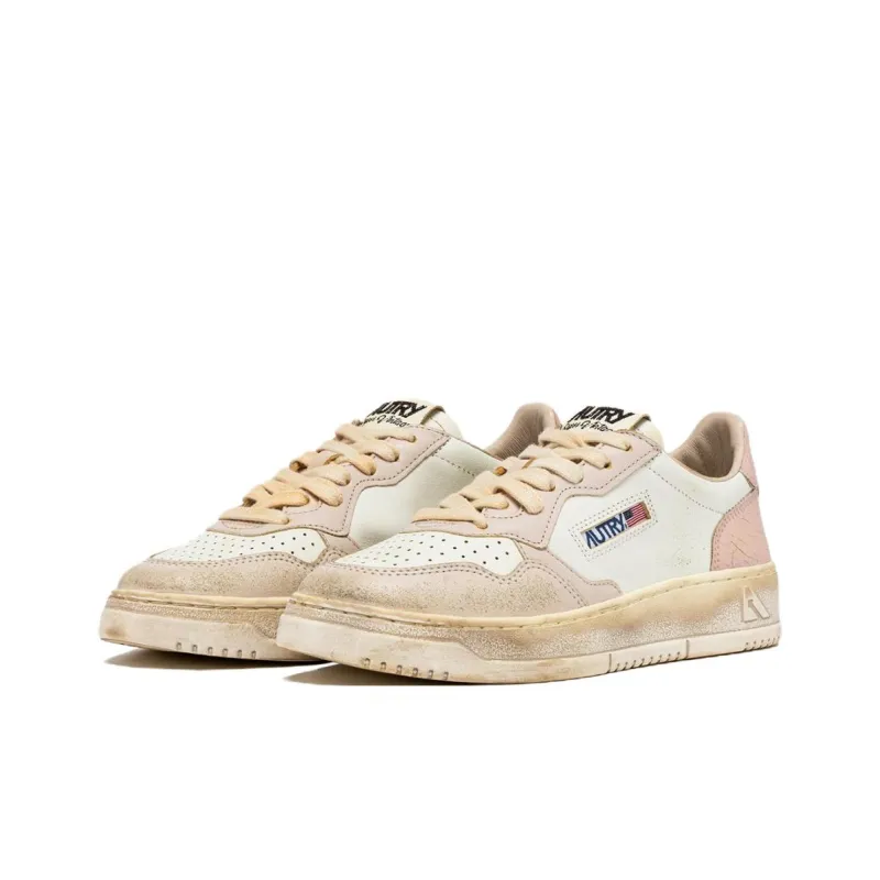 AUTRY Medalist Low-Top Skateboard Shoes Women's White Pink-1