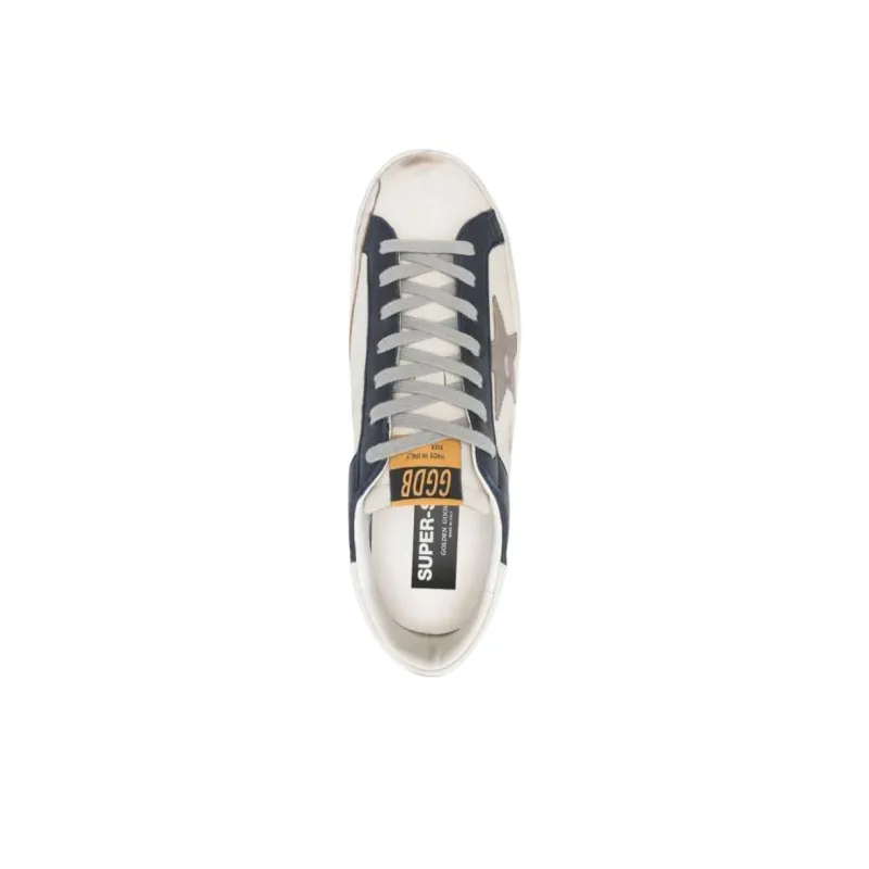 Golden Goose Super Star White Dark Blue Gun Metal-4