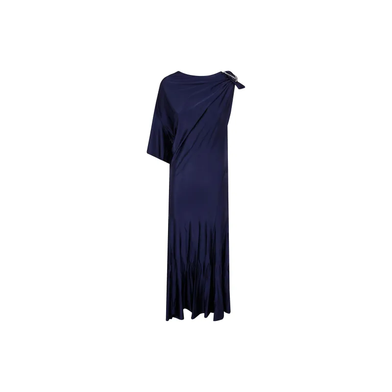 Paco Rabanne Jersey Asymmetrical Long Dress-1