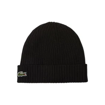 LACOSTE Logo embroidered Beanie