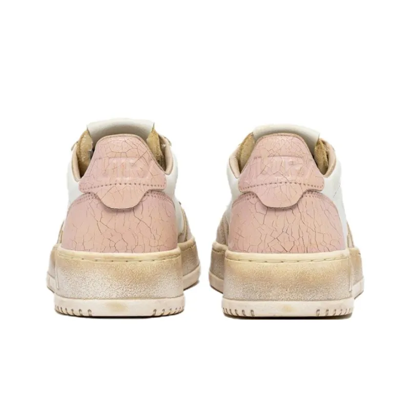 AUTRY Medalist Low-Top Skateboard Shoes Women's White Pink-3