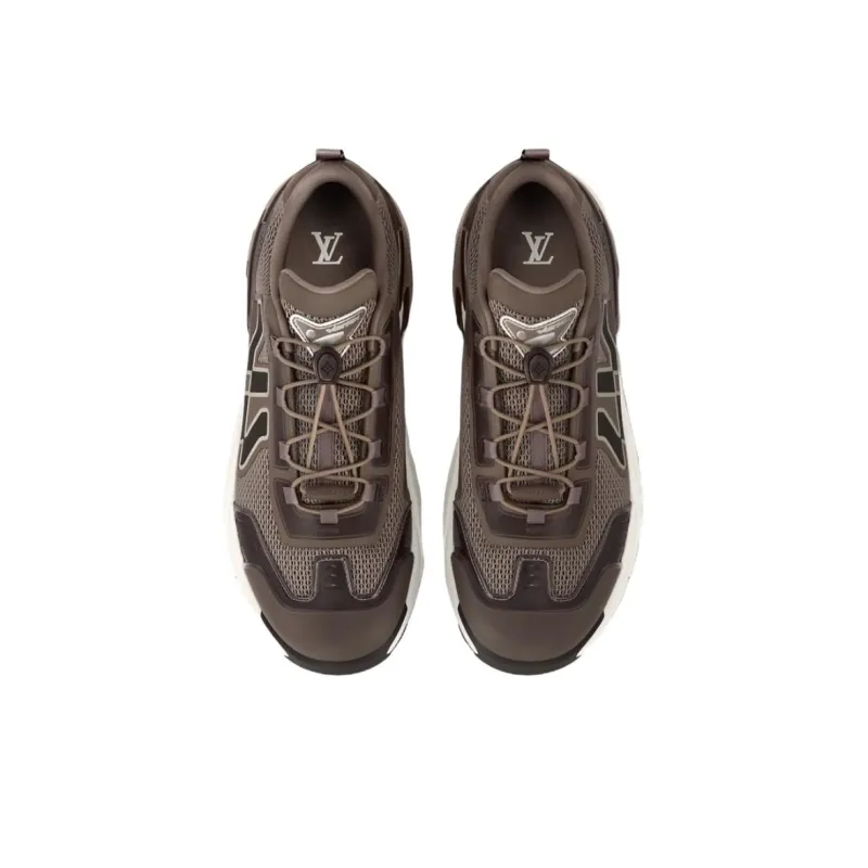 LOUIS VUITTON Low-Top Casual Shoes Men's Brown-3