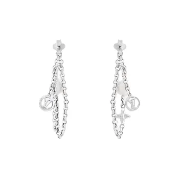 LOUIS VUITTON Lv Mix Chains Earrings