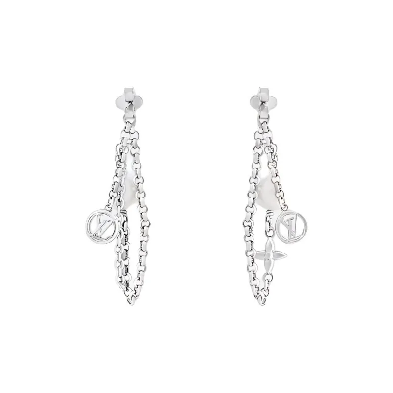 LOUIS VUITTON Lv Mix Chains Earrings-0