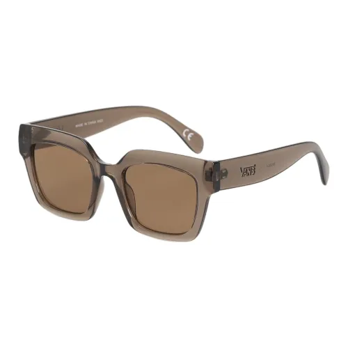 Vans Polycarbonate Irregular Shape Sunglasses Unisex Brown