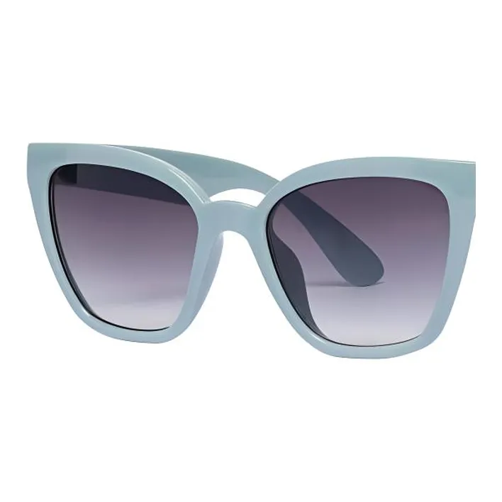 Vans Plastic Square Sunglasses Women's Blue Gray-2