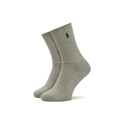 Polo Ralph Lauren Mid Calf Socks Women's 1 Pack Gray