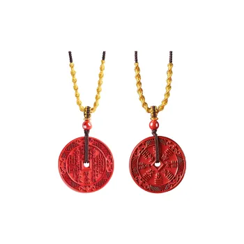AGOVSKI Reconstructed Cinnabar Necklaces Unisex