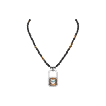 BABAMA Agate Necklace Bead Chain Multi Wrap Beaded Bracelet Unisex