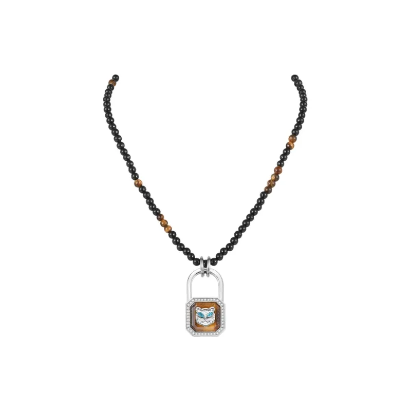 BABAMA Agate Necklace Bead Chain Multi-Wrap Beaded Bracelet Unisex-0