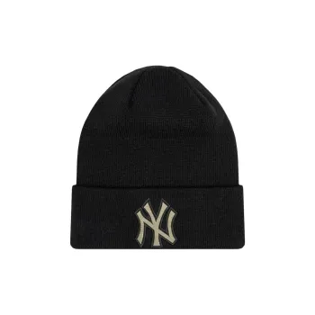 New Era Acrylic, Acrylic, Metal Beanies Unisex Black