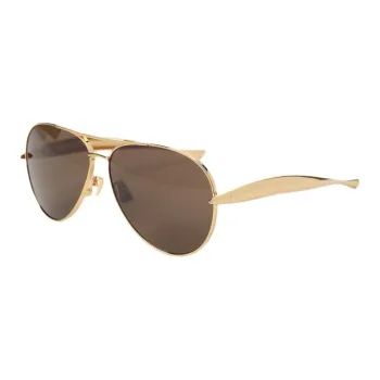 Bottega Veneta Aviator Frame Sunglasses