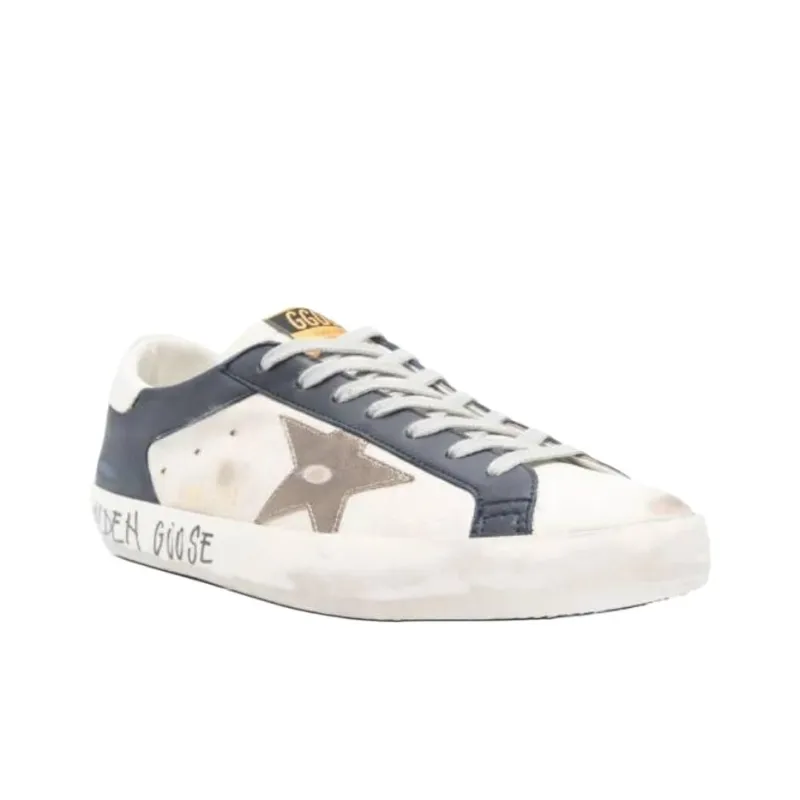Golden Goose Super Star White Dark Blue Gun Metal-2