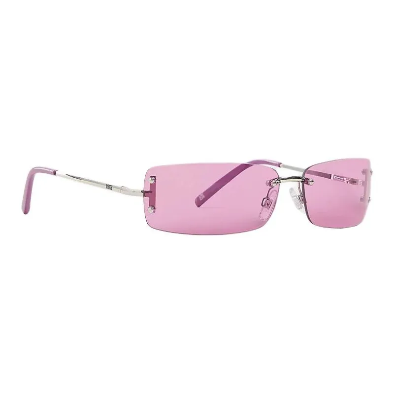 Vans Polyester Carbonate Copper-Nickel Alloy Rectangular Sunglasses Unisex Silver-2