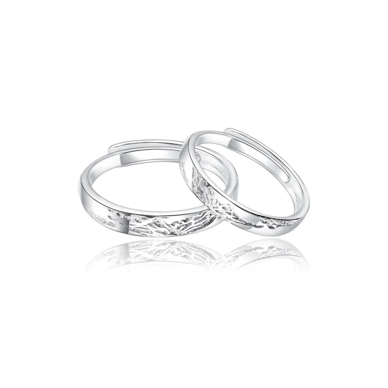 FOREVER MELODY 999 Fine Silver Rings Unisex-4