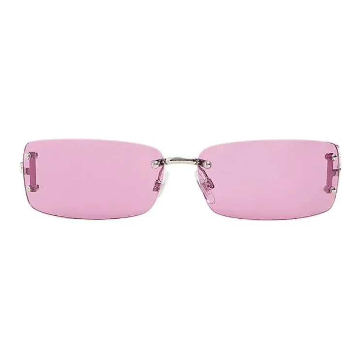 Vans Polyester Carbonate Copper-Nickel Alloy Rectangular Sunglasses Unisex Silver-1