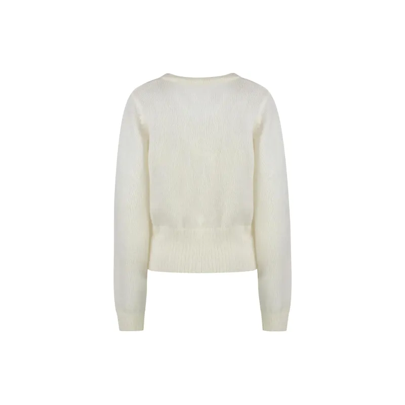 GANNI Bow Detailed Knit Cardigan-1
