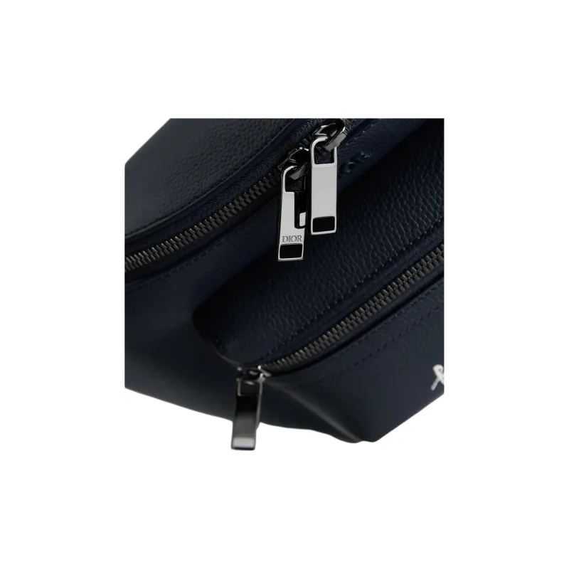 DIOR Rider 2.0 Cow Leather Fanny Pack Unisex Marine Blue-4