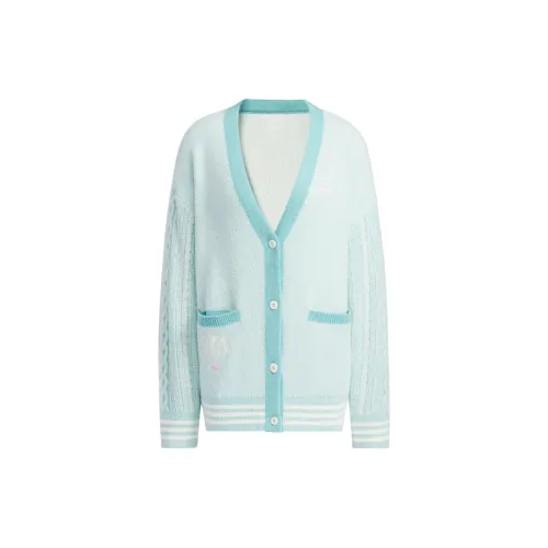 Adidas Originals SS24 V Day Polo Sweater Knitwear Women's Simple Mint Green