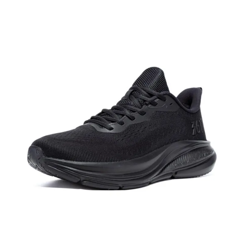 361° Breathable And Wear resistant Low Top Sprint Running Shoes Men's Black-2