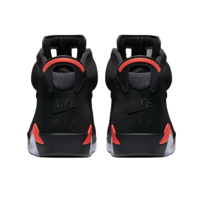 Jordan Air Jordan 6 Anti Slip Wear Resistant High Top Vintage Basketball Shoes Unisex Black-2