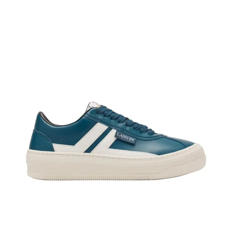 Lanvin Cash Low Top Skateboard Shoes Men's Blue-1