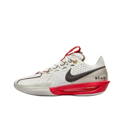 Nike G.T. Cut 3 Anti Slip Wear Resistant Low Top Basketball Shoes Men's White