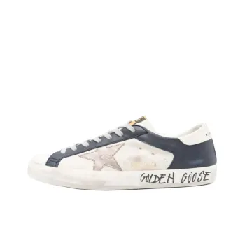 Golden Goose Super Star White Dark Blue Gun Metal