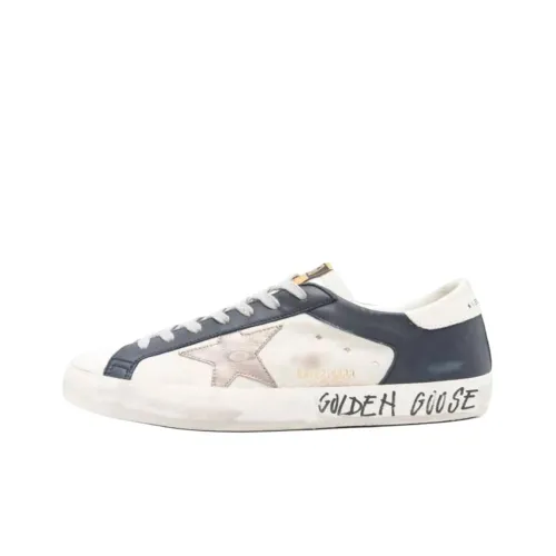 Golden Goose Super Star White Dark Blue Gun Metal