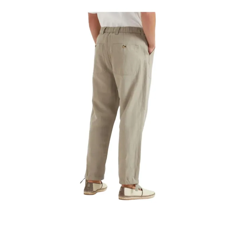 Brunello Cucinelli Drawstring Relaxed Fit Trousers-2