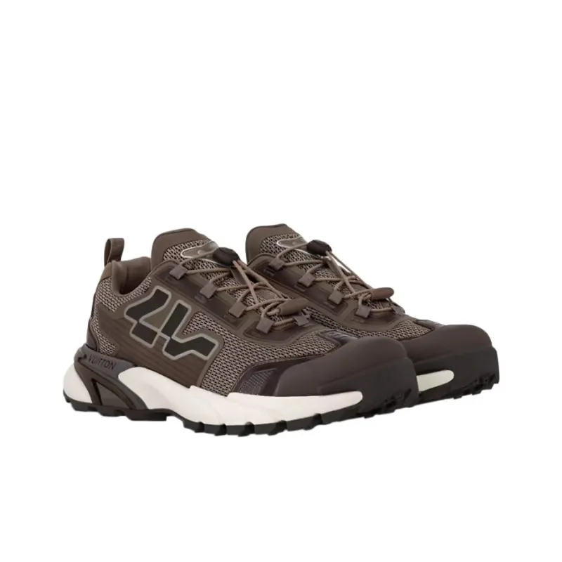 LOUIS VUITTON Low-Top Casual Shoes Men's Brown-2