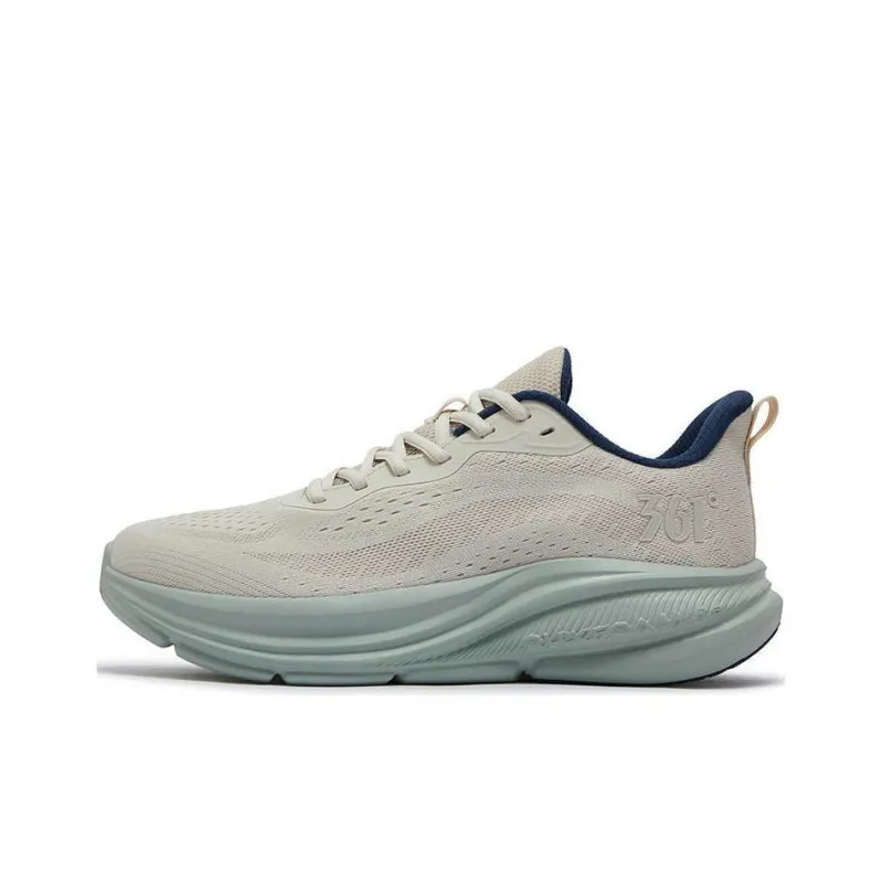 361° Breathable And Slip Resistant Low Top Sprint Running Shoes Men's Gray Green-0