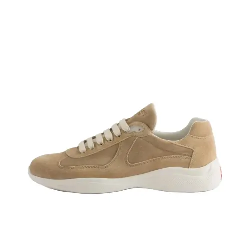 PRADA America's Cup Low Top Casual Shoes Men's Light Beige