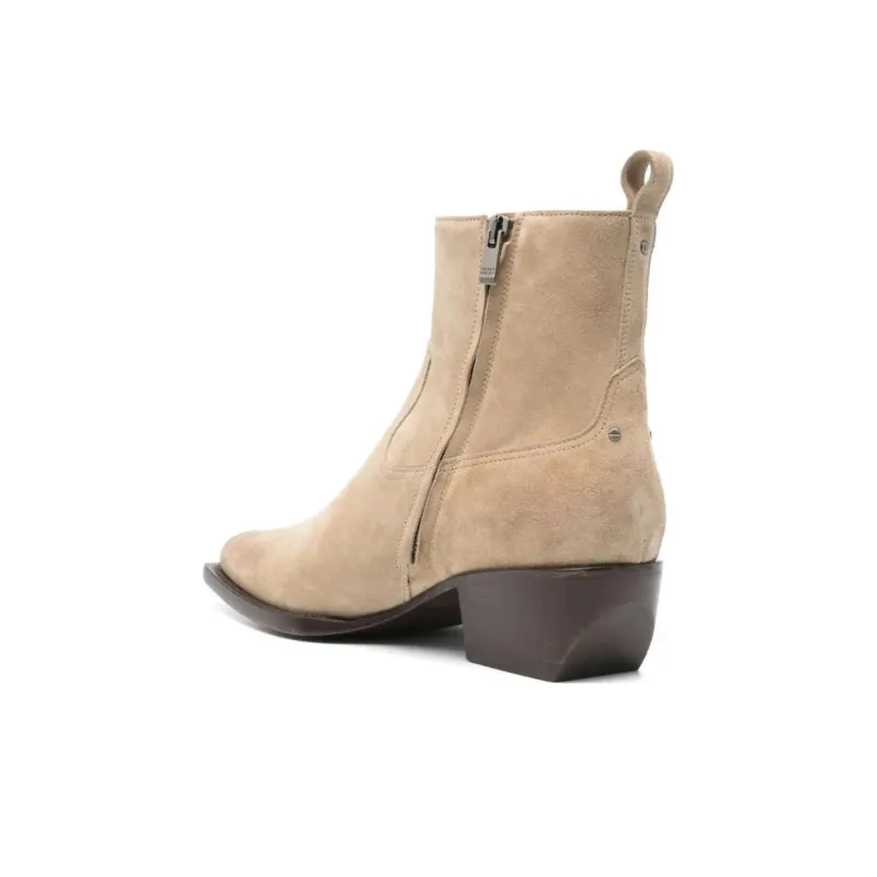 Golden Goose Ankle Boots 4.5cm Men's Light Beige-3