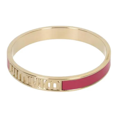 MIU MIU Brass Enamel Wristbands Women's Purple