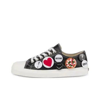 MOSCHINO Low Top Skateboard Shoes Women's Black