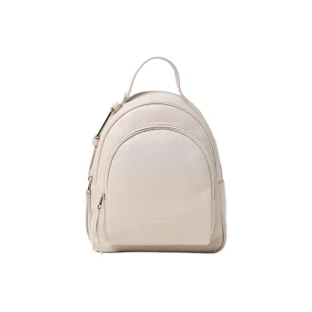COCCINELLE Cow Leather Backpack Women's Beige