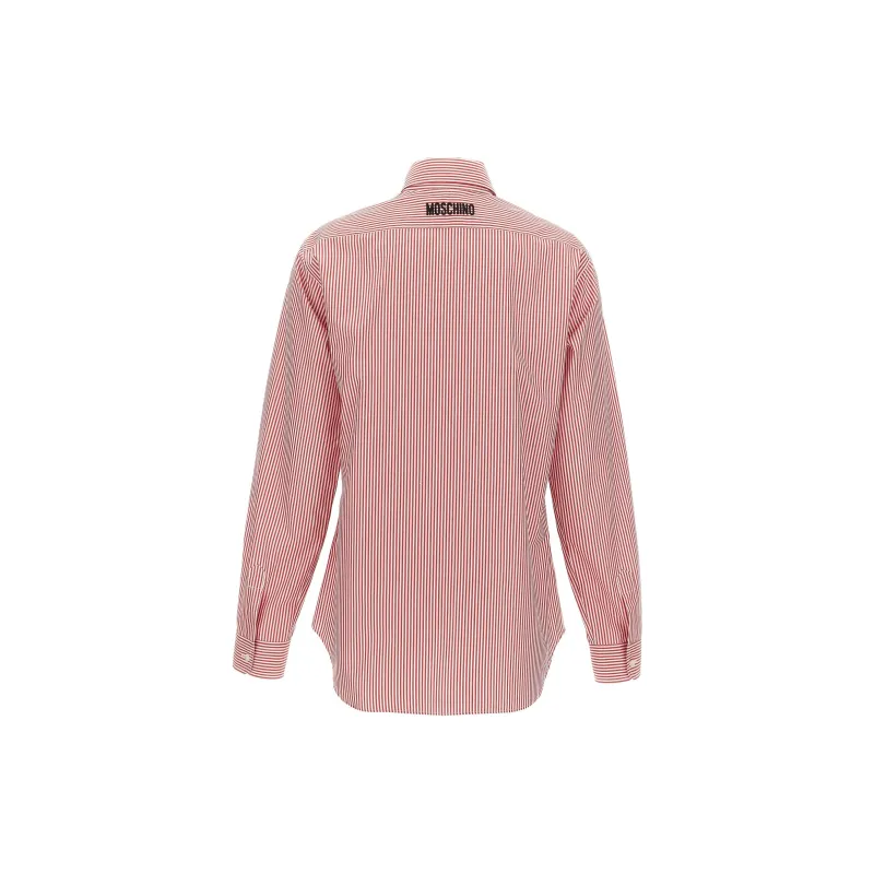 MOSCHINO Long Sleeved Pinstriped Shirt-1