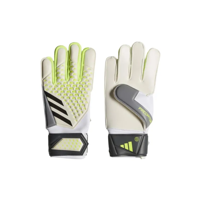 Adidas Recycled Polyester, Rubber Sports Gloves Unisex White-0