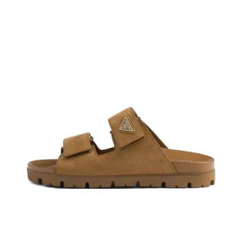 PRADA Slide Slippers Men's Umber