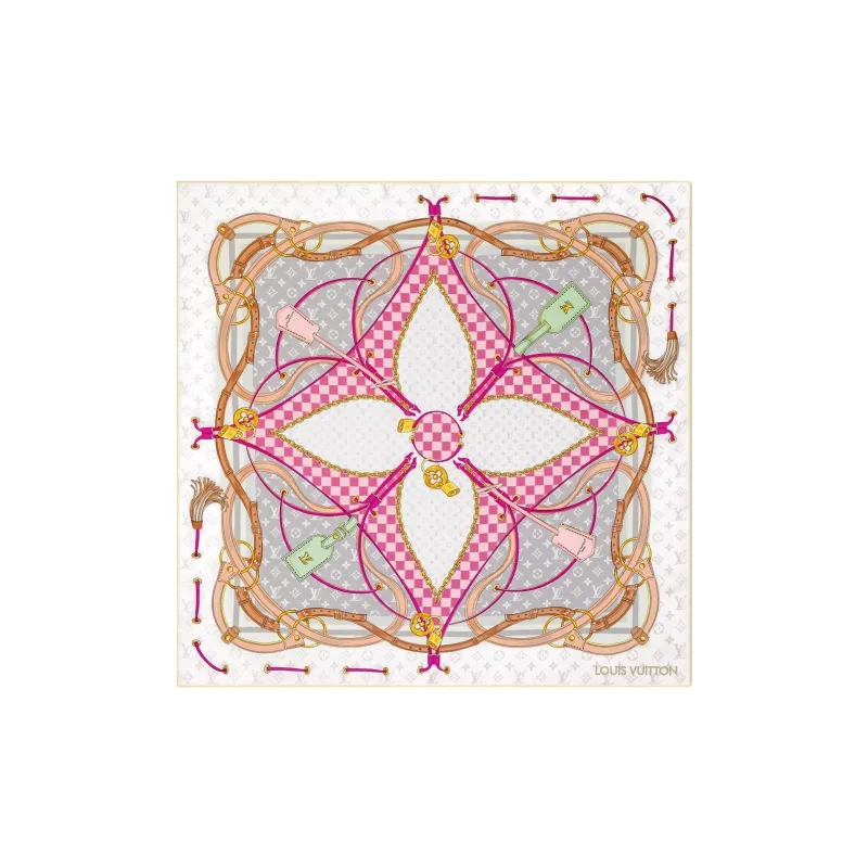 LOUIS VUITTON M96124 Flower And Straps Square 90-0
