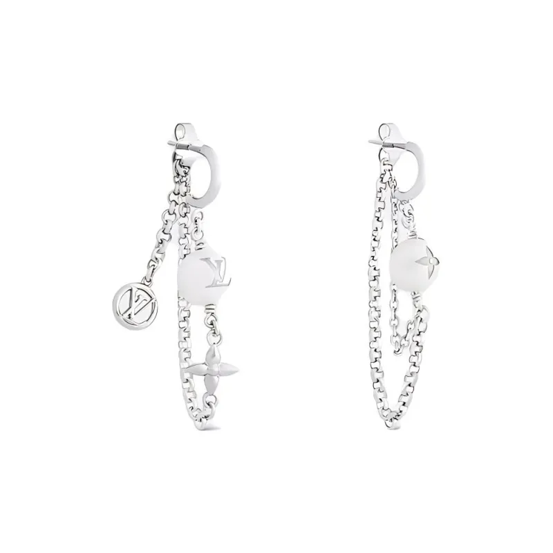 LOUIS VUITTON Lv Mix Chains Earrings-1