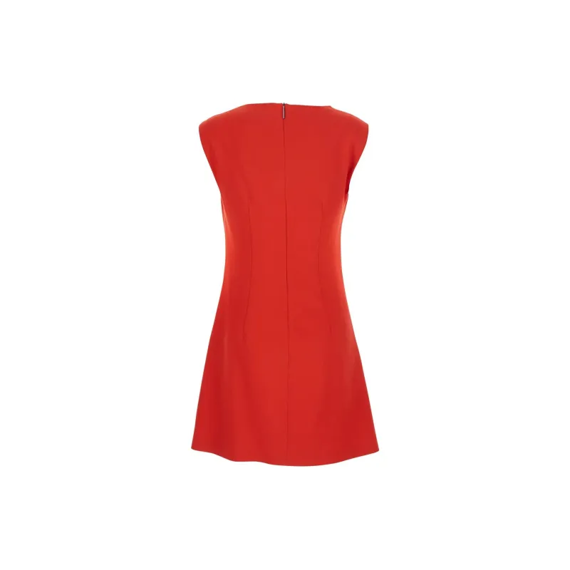 MSGM Ruched Detail Slim Fit Dress-1