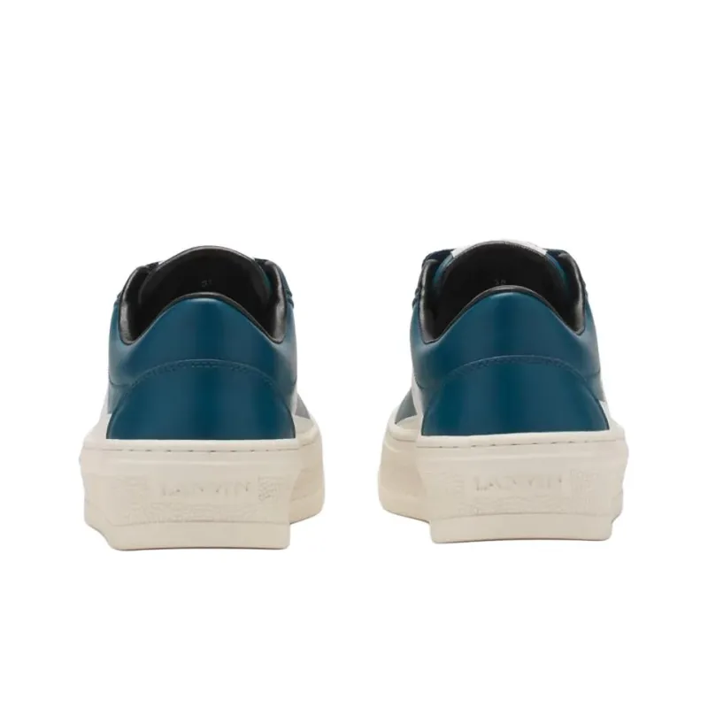 Lanvin Cash Low Top Skateboard Shoes Men's Blue-4