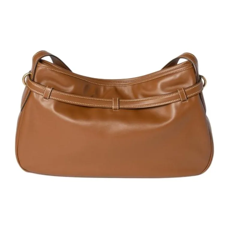 MIU MIU Aventure Calfskin Handbag, Shoulder Bag Women's Brandy-2