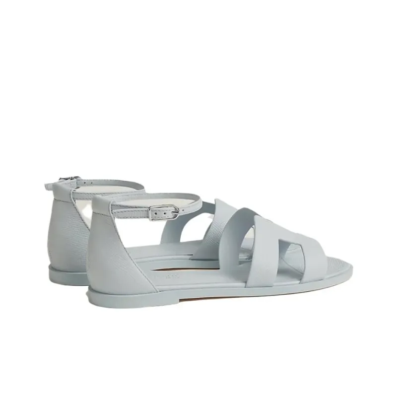 HERMES Santorini One Strap Sandals Women's Blue-4